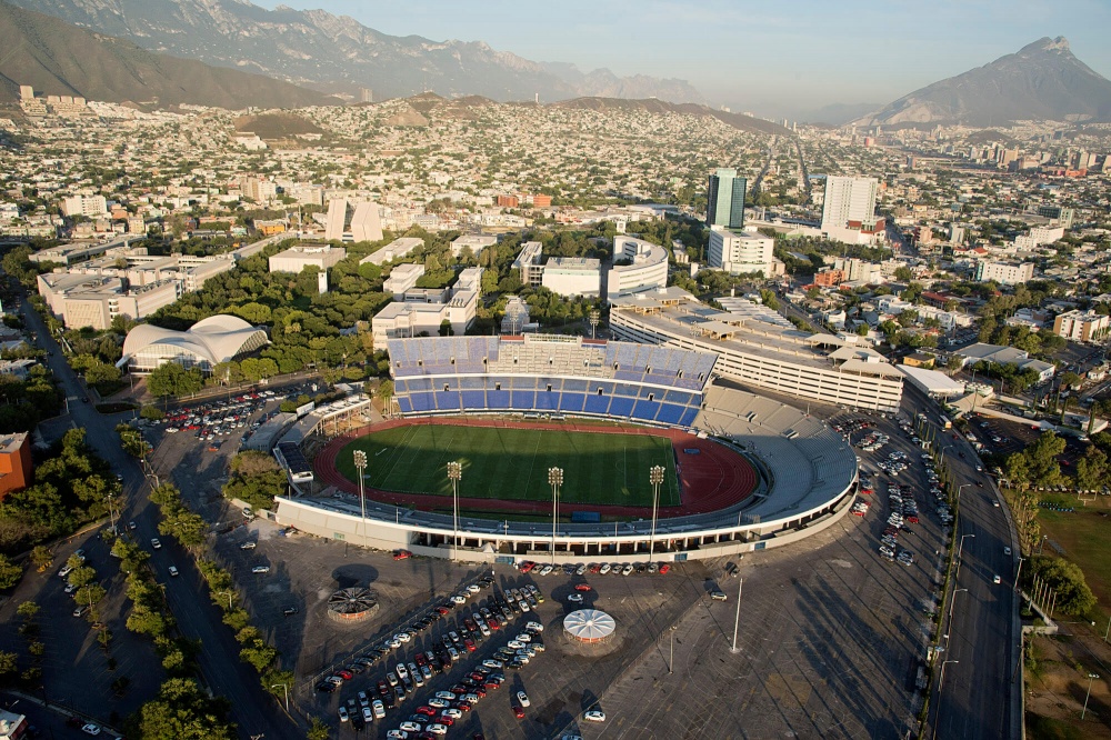 Vista aérea del Estadio Tec